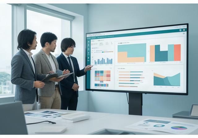 有田の分析チームが確認する自治体向け人口動態ダッシュボードの画面